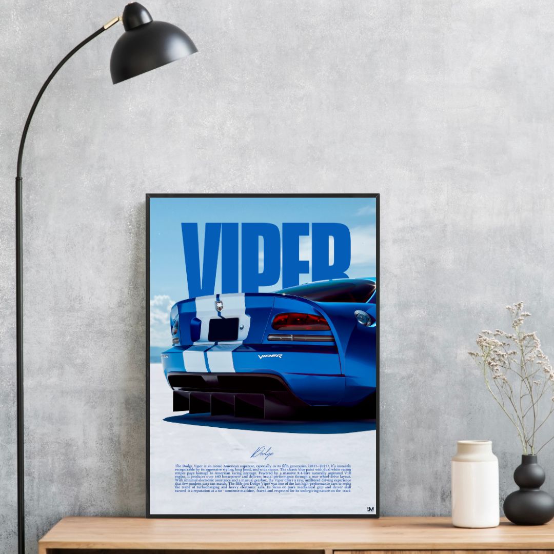 Dodge Viper Blue Rear - Gallery