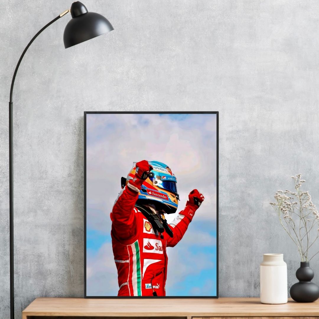 Fernando Alonso Celebrating - Gallery