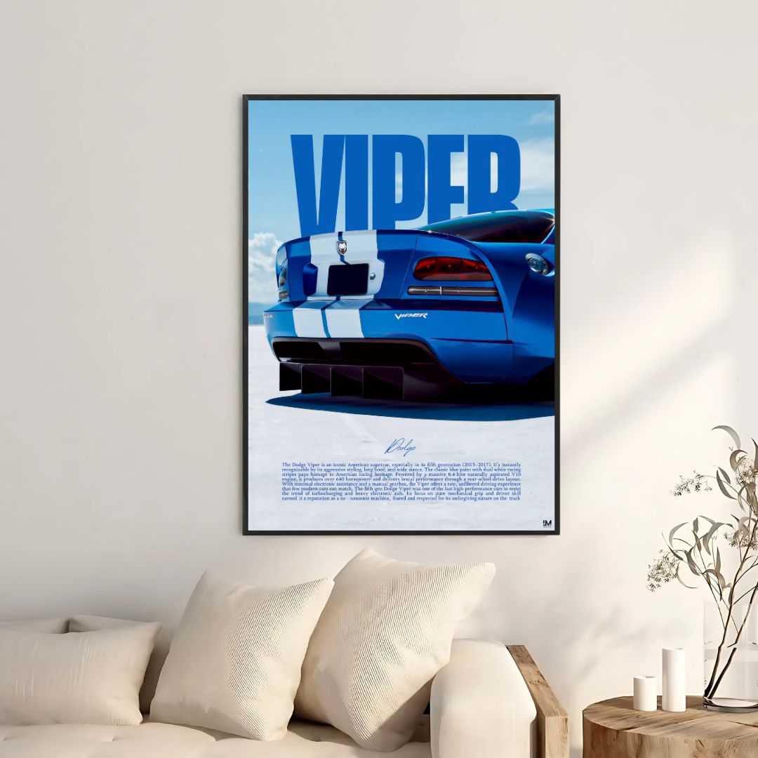 Dodge Viper Blue Rear - Gallery