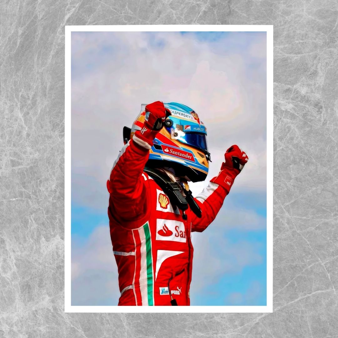 Fernando Alonso Celebrating - Gallery