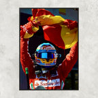 Fernando Alonso Spanish Flag - Gallery