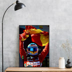 Fernando Alonso Spanish Flag - Gallery