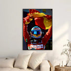 Fernando Alonso Spanish Flag - Gallery