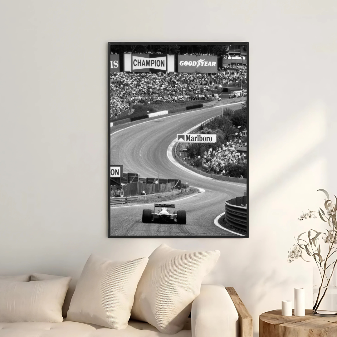 Ayrton Senna's McLaren F1 Spa Black & White - Gallery
