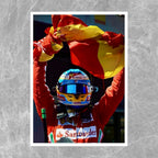 Fernando Alonso Spanish Flag - Gallery