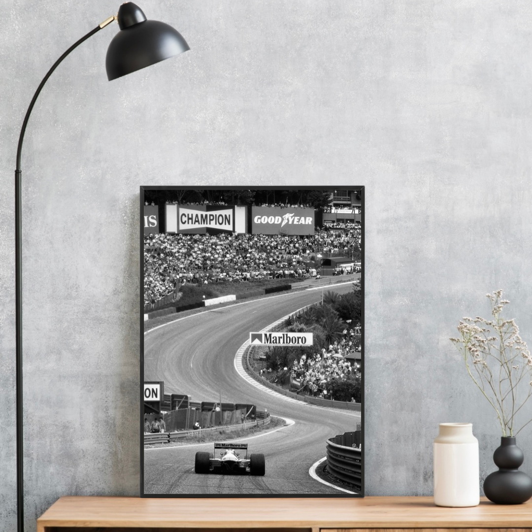 Ayrton Senna's McLaren F1 Spa Black & White - Gallery