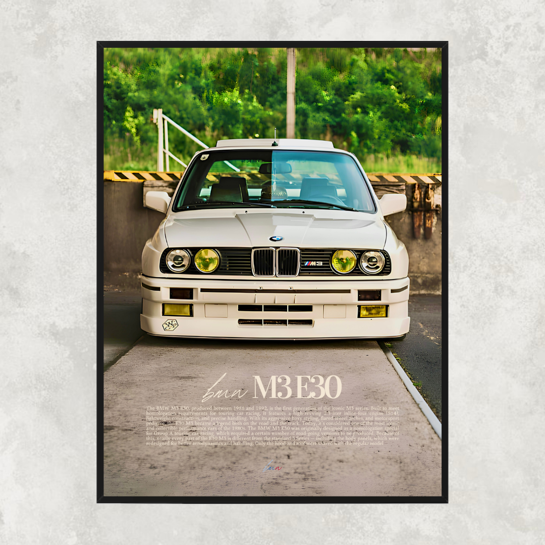 BMW M3 E30 White - Old money