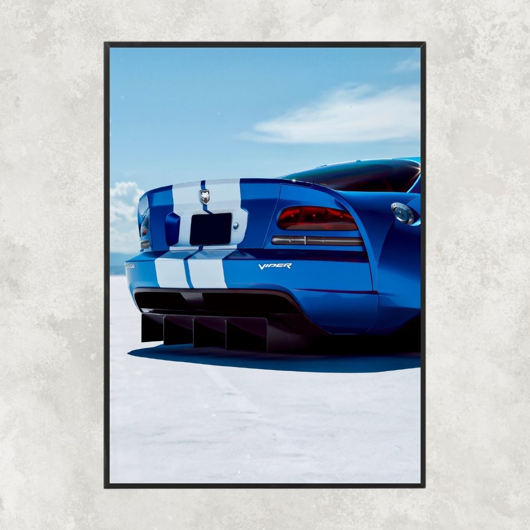 Dodge Viper Blue Rear - Gallery