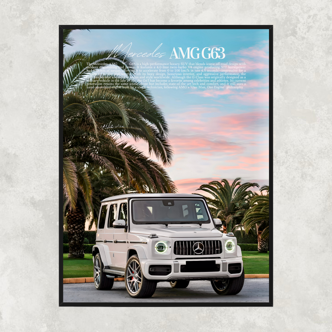 Mercedes AMG G63 G-Wagon White - Old money