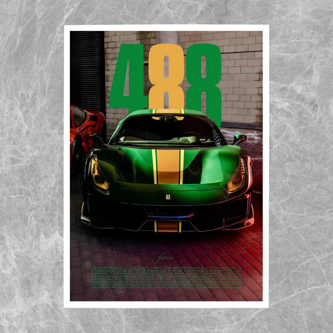 Ferrari 488 Pista Grün - Galerie