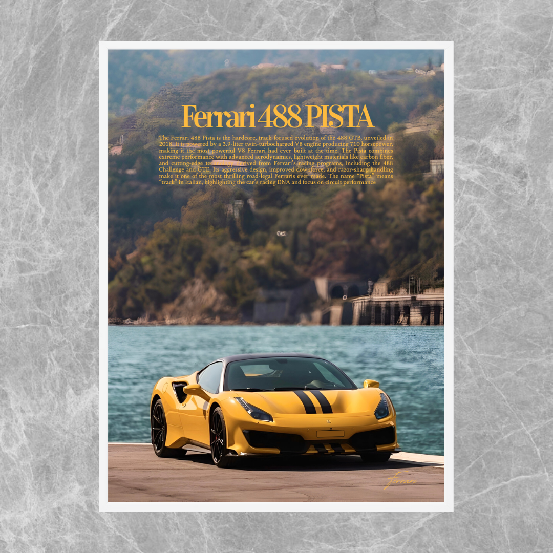 Ferrari 488 Pista Yellow - Old money