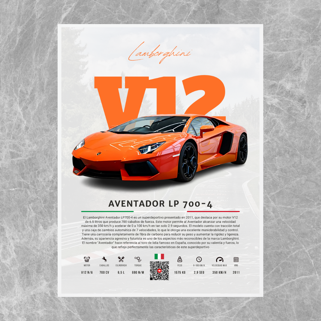 Lamborghini Aventador LP 700-4 - Descriptive