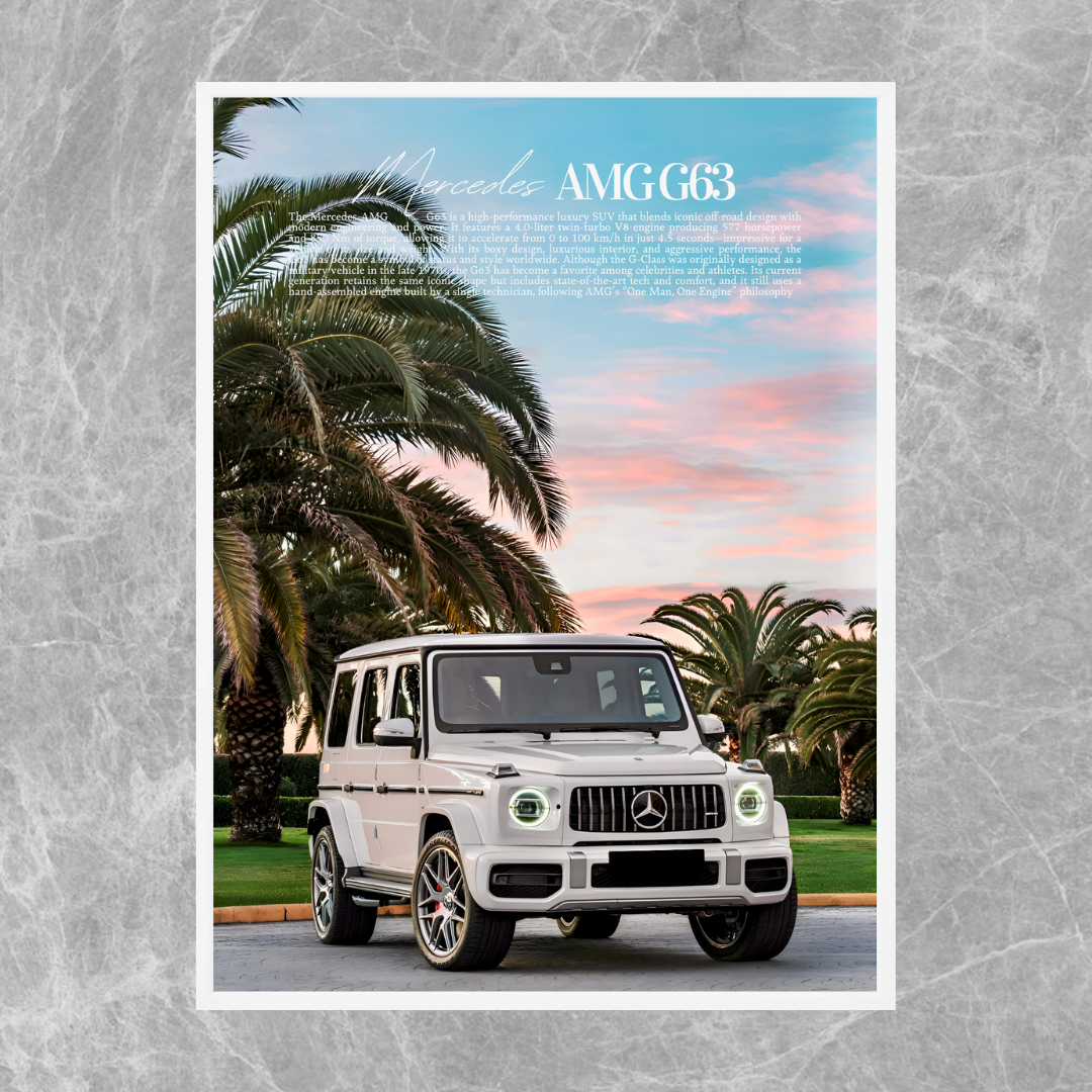 Mercedes AMG G63 G-Wagon White - Old money