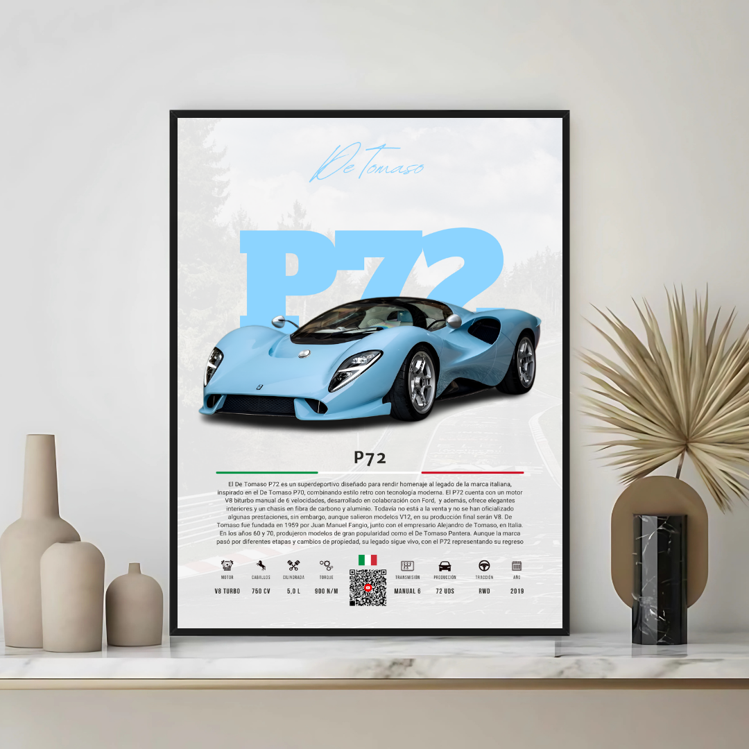De Tomaso P72 - Descriptive