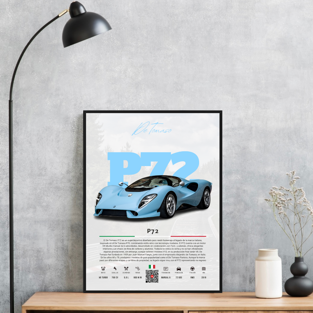 De Tomaso P72 - Descriptive