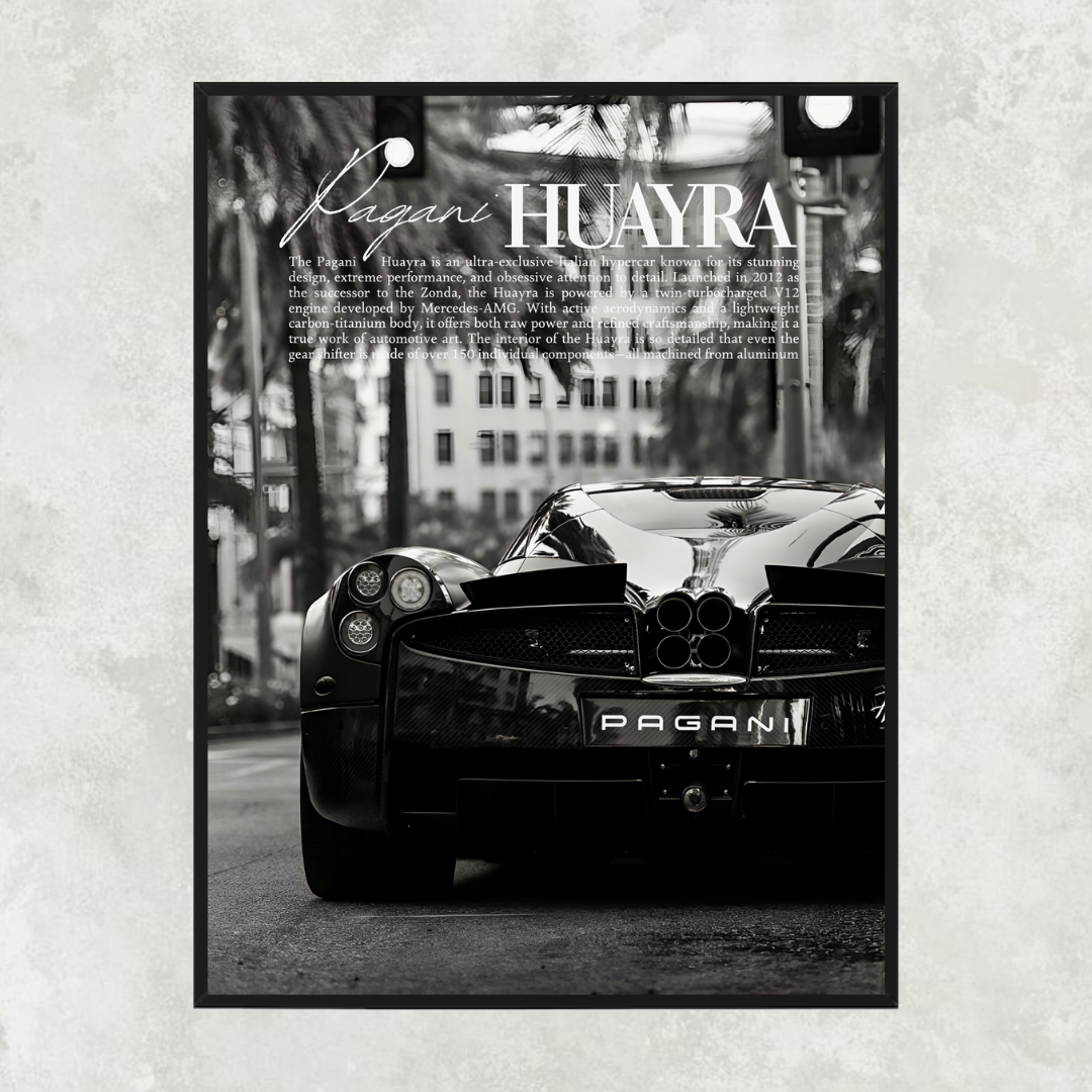 Pagani Huayra Black & White - Old money