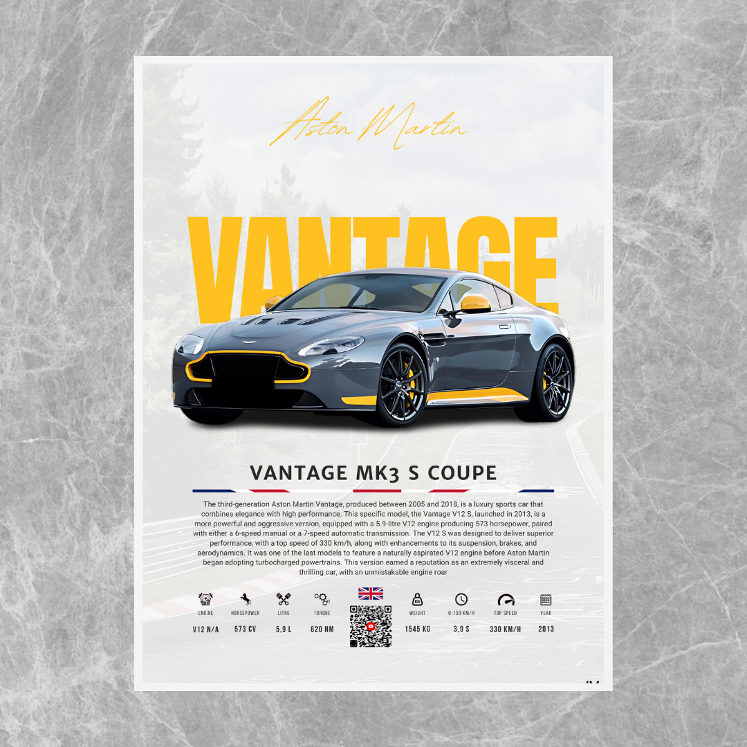 Aston Martin Vantage MK3 - Descriptive
