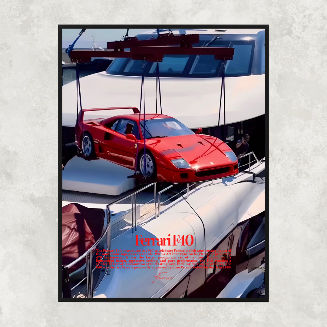 Ferrari F40 Yatch - Old money