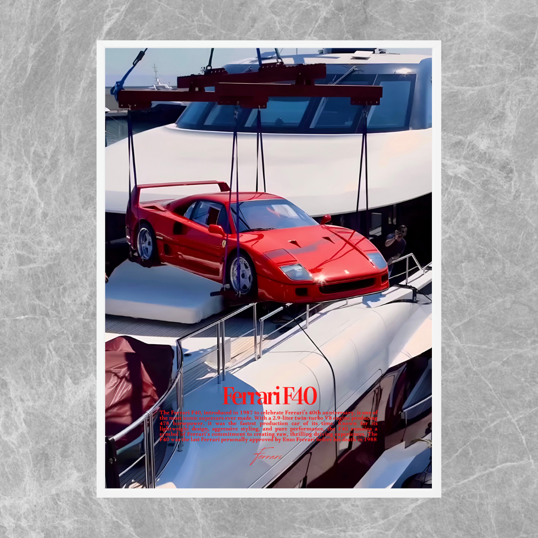 Ferrari F40 Yatch - Old money