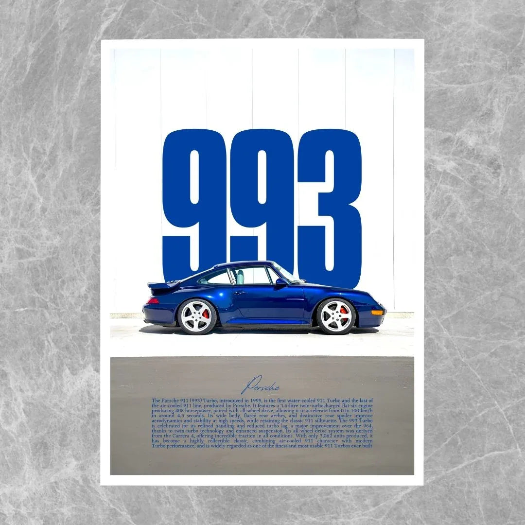 Porsche 911 993 Turbo Blue - Gallery