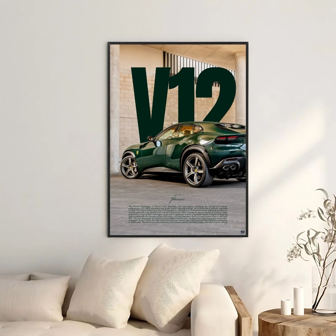 Ferrari Purosangue vert - Galerie
